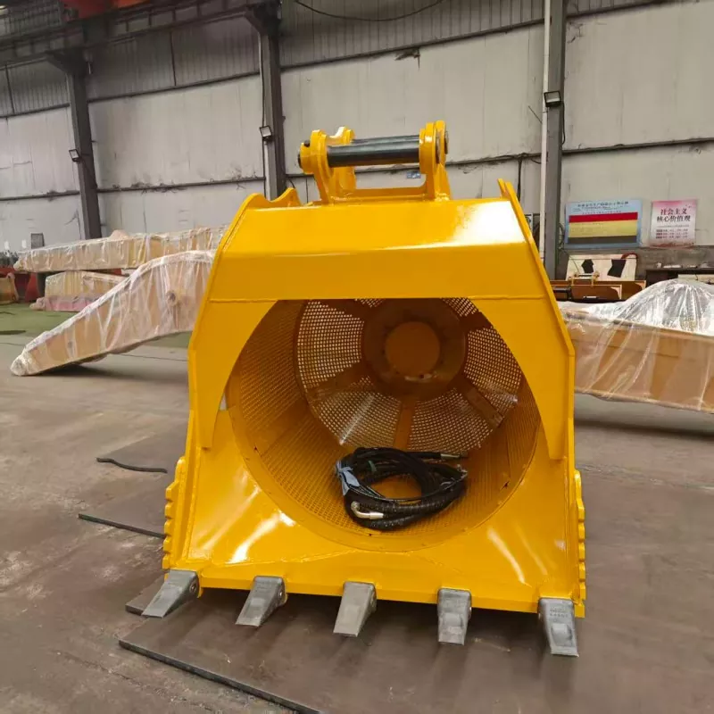 360° Rotary Screening Bucket for Sand and Gravel Separation