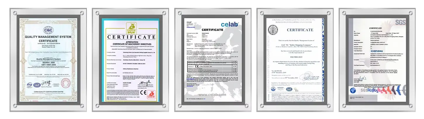 Xingchuang Machinery certificate