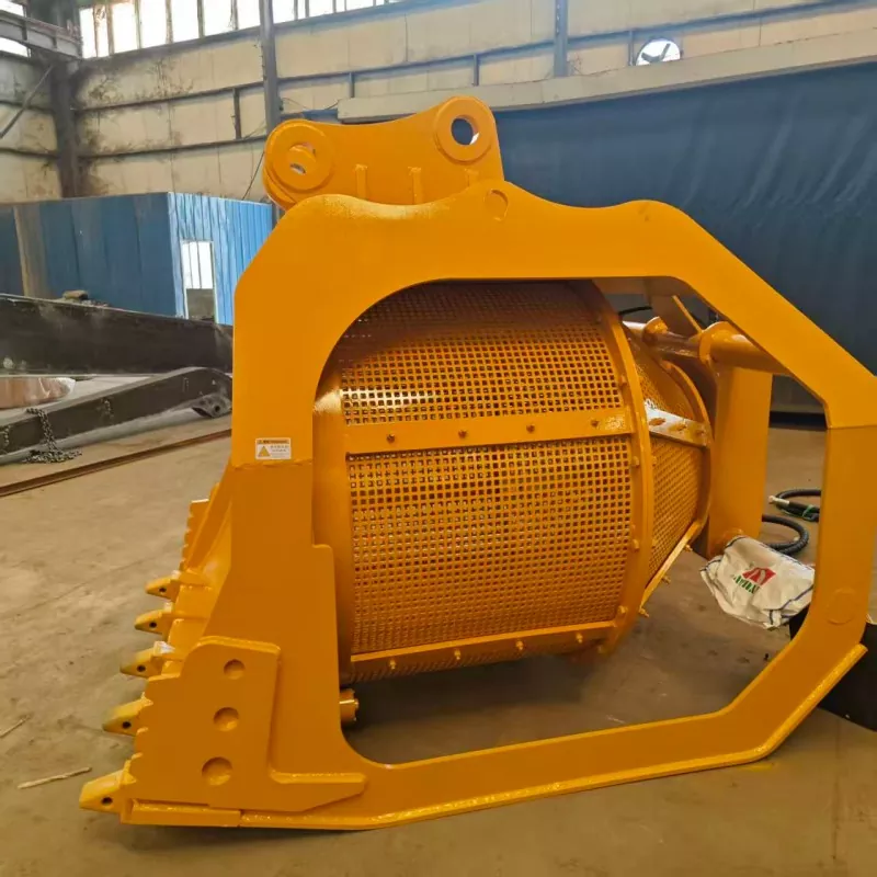 360° Rotary Screening Bucket for Sand and Gravel Separation