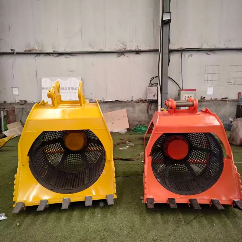 Rotary Screening Bucket with Replaceable Mesh