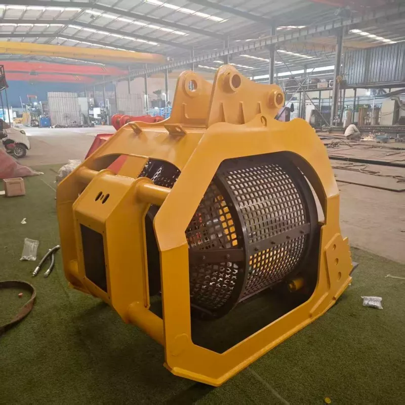 Rotary Screening Bucket for Construction Waste Recycling